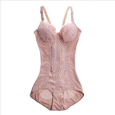 Push Up Bra Zip Belly Control Waist Trainer