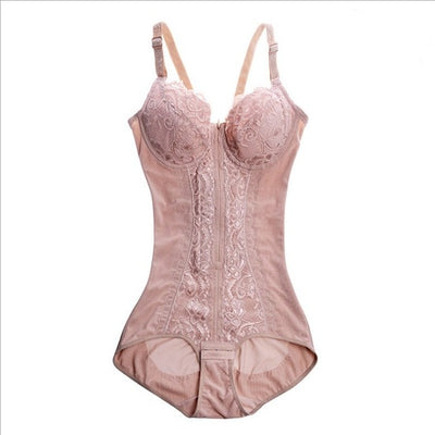 Push Up Bra Zip Belly Control Waist Trainer