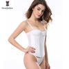 Elastic Bone Lac White Corset with Cup